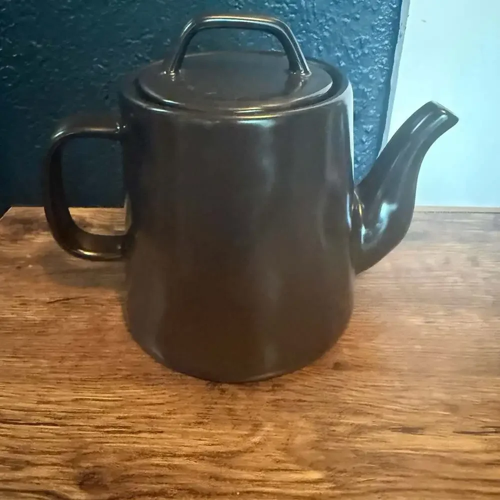 Rae Dunn Artisan Collection Poison Skull & Crossbones Halloween Teapot
